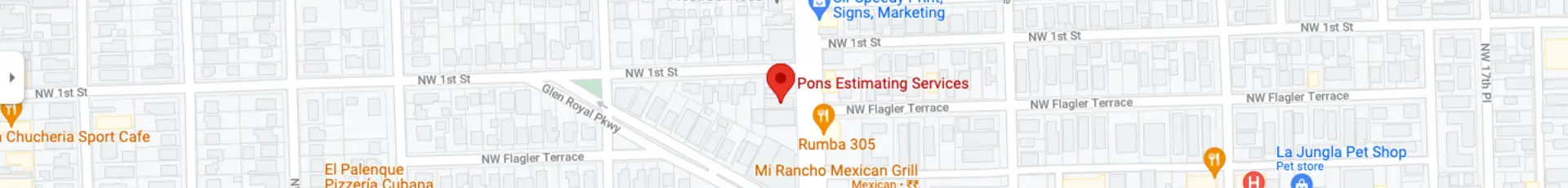 Businnes address map